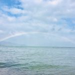 琵琶湖の虹