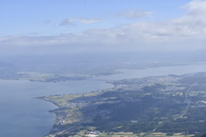 蓬莱山頂からの琵琶湖